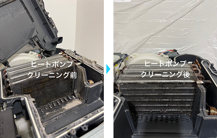 ドラム式洗濯機分解洗浄クリーニング例